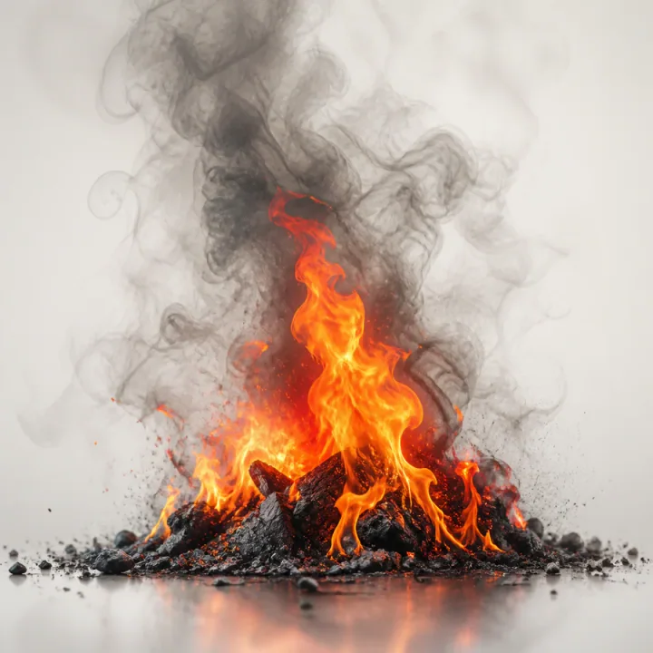 Flames and smoke representing fire and smoke restoration